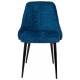 Стул для кухни KF-5_2 комплект 2шт темно-синий Velvet 29 металл черный на ножках (KF-5/VELV29_2). Фото товара с разных ракурсов.