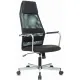 Кресло Бюрократ KB-5M черный TW-01 3C11 сетка/ткань с подголов. крестов. металл хром главное фото в маленьком размере