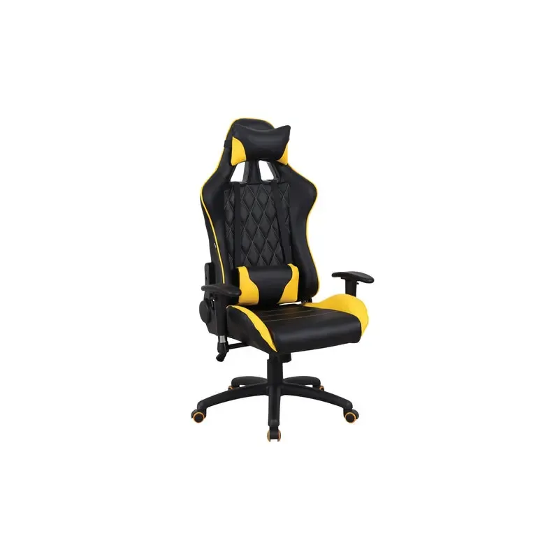 Игровое кресло  "GT Master GM-110", две подушки, экокожа, черное/желтое, 531927 главное фото