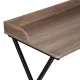 Стол на металлокаркасе BRABIX LOFT CD-008 (ш900*г500*в780мм), цвет морёный дуб, 641863. Фото товара с разных ракурсов.